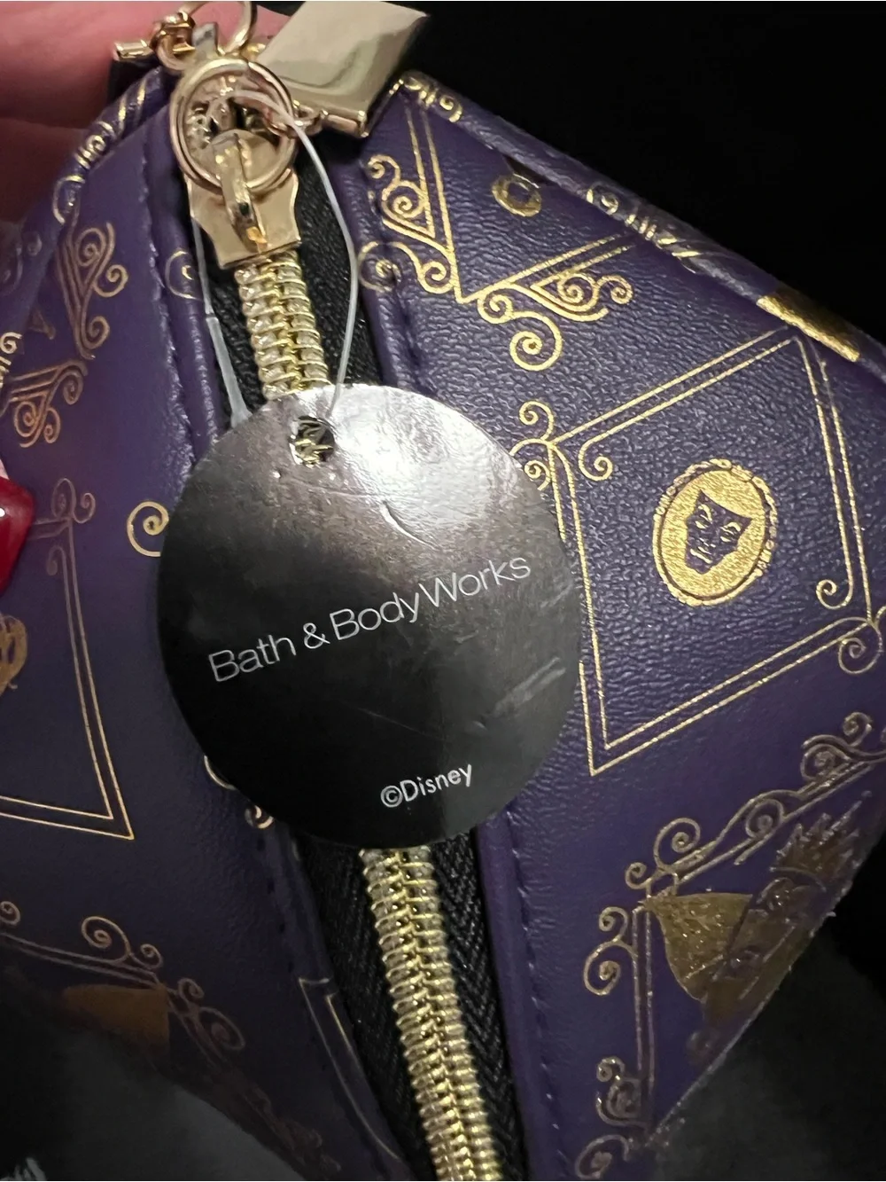 Bath & Body Works / Disney Villains Purple/Gold Make up bag